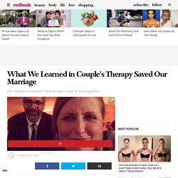 What We Learned in Couple's Therapy Saved Our Marriage