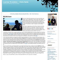 Learner Evolution ~ Chris Harte: #feedforward