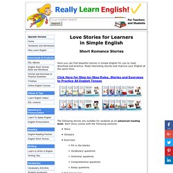 Love Stories for Learners in Simple English (Stories, Glossary, Exercises, Answer Key)