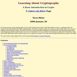 Learning About Cryptography