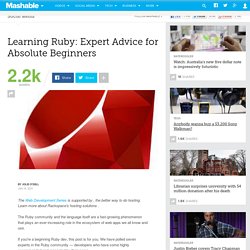 Learning Ruby: Expert Advice for Absolute Beginners
