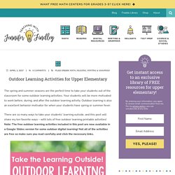 Outdoor Learning Activities for Upper Elementary