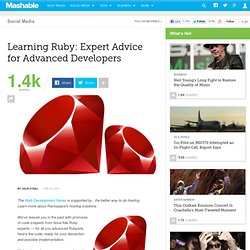 Learning Ruby: Expert Advice for Advanced Developers