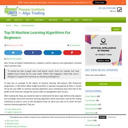 Top 10 Machine Learning Algorithms For Beginners