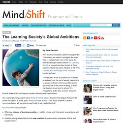 The Learning Society’s Global Ambitions