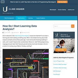 How Do I Start Learning Data Analysis?