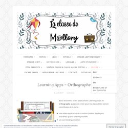 Learning Apps – Orthographe