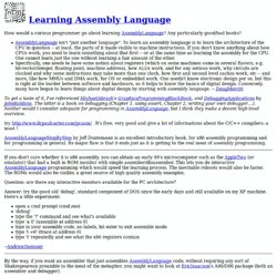 Learning Assembly Language