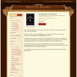 Learning the New Breviary - Biretta Books