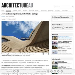 Joyous learning: Bunbury Catholic College