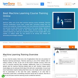 Machine Learning Certification Course