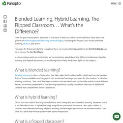 Blended Learning, Flipped Classroom - What's the Difference?