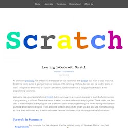 Learning to Code with Scratch