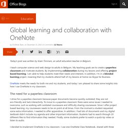 Global learning and collaboration with OneNote