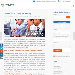 E-Learning for Corporate Training