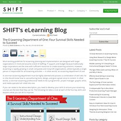 The E-Learning Department of One: Four Survival Skills Needed to Succeed