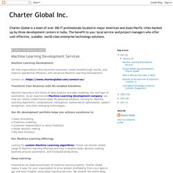 Charter Global Inc.: Machine Learning Development Services
