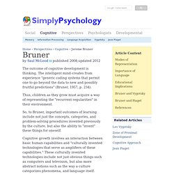 Bruner - Learning Theory in Education