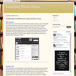 6 Education websites you may not have seen