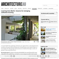 Learning from Berlin: lessons for emerging collective housing
