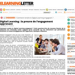 Digital Learning : la preuve de l’engagement apprenant