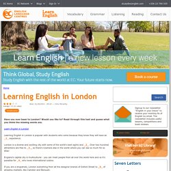 Learning English in London
