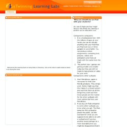 Learning Labs - Using your iPad for eTwinning projects - Welcome