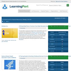 Learning Port - List of Featured Resources