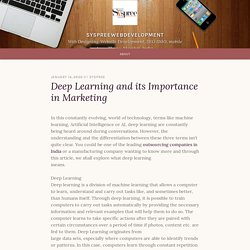 Deep Learning and its Importance in Marketing – syspreewebdevelopment