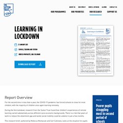 Learning in Lockdown
