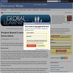 Project-Based Learning Leads to Innovation - Global Learning