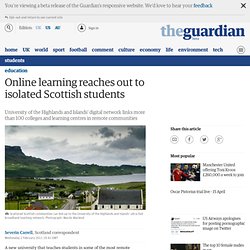 Online learning reaches out to isolated Scottish students