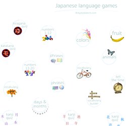 Learn Japanese language - free online games
