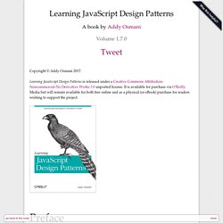 Learning JavaScript Design Patterns