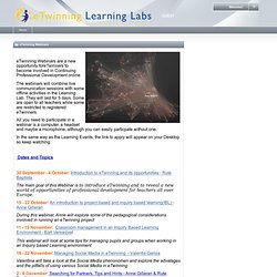 Learning Labs - Guest - Webinars