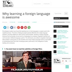 Why learning a foreign language is awesome