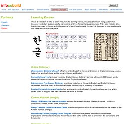 Learning Languages - Learning Korean