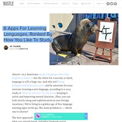6 Apps For Learning Languages, Ranked By How You Like To Study