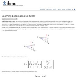 Learning Locomotion Software