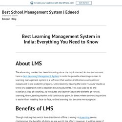 Best Learning Management System in India - Edneed