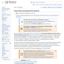 Learning management system