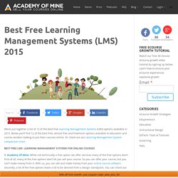 Best Free Learning Management Systems (LMS) 2014