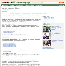 Learning Mandarin Chinese - A Step-by-Step Guide to Learning Mandarin Chinese