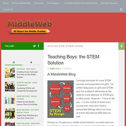 STEM Is the Perfect Fit for Boys' Learning Styles