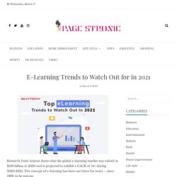 E-Learning Trends to Watch Out for in 2021
