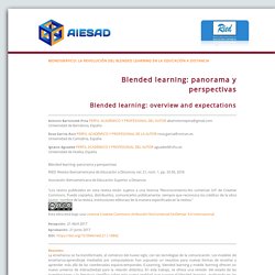 Blended learning: panorama y perspectivas