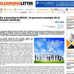 Du e-learning au MOOC : le parcours exemple de la Société Générale