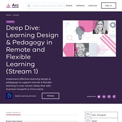 Deep Dive: Learning Design & Pedagogy in Remote and Flexible Learning (Stream 1)