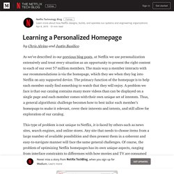 Learning a Personalized Homepage