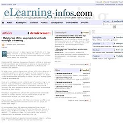 Plateforme LMS : un projet clé de toute stratégie e-learning…